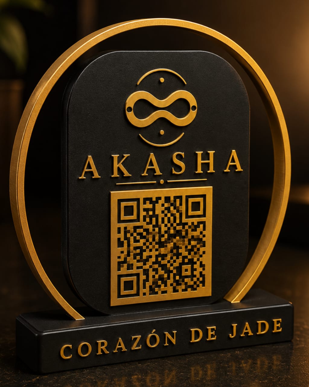 Display QR de Akasha por Corazón de Jade